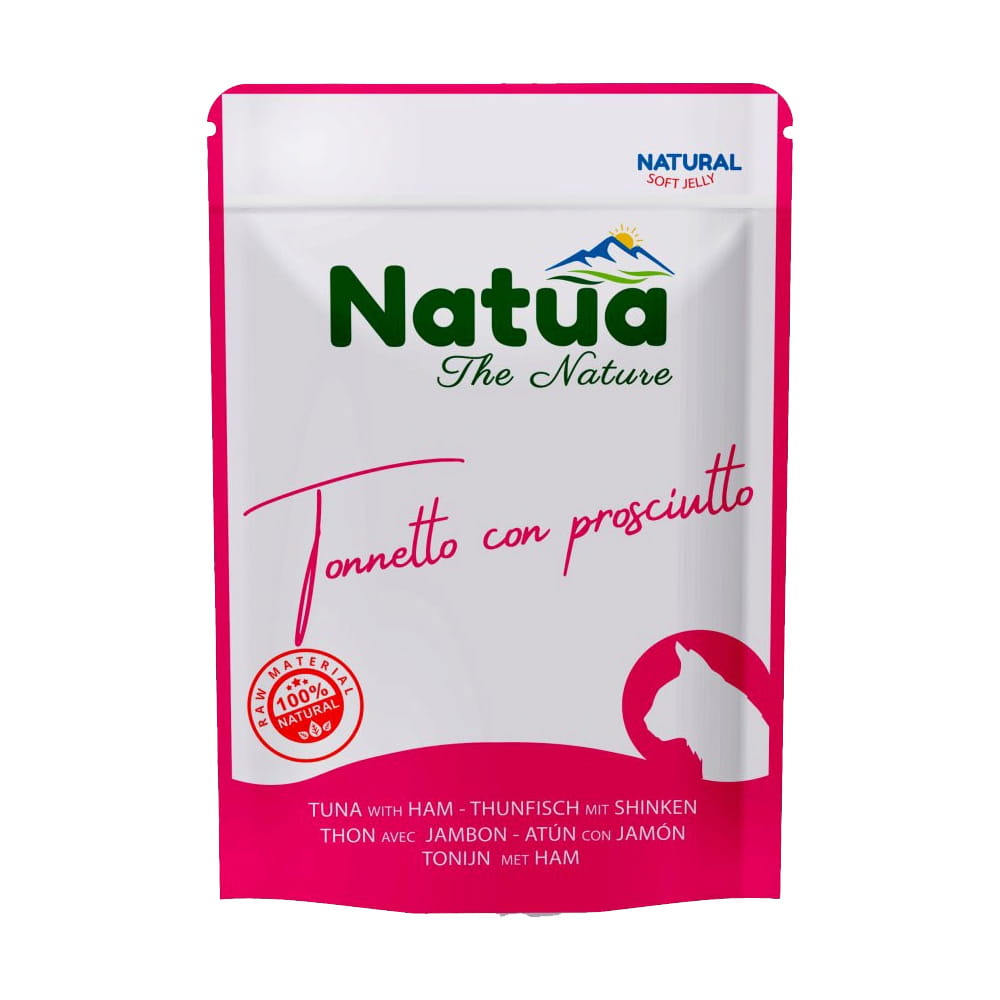 Natua Natural Mokra Karma dla Kota Tuńczyk Szynka w Galaretce Saszetka 70g